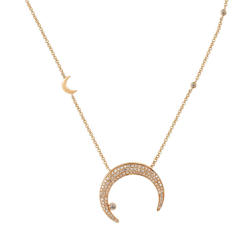 Double Crescent Necklace