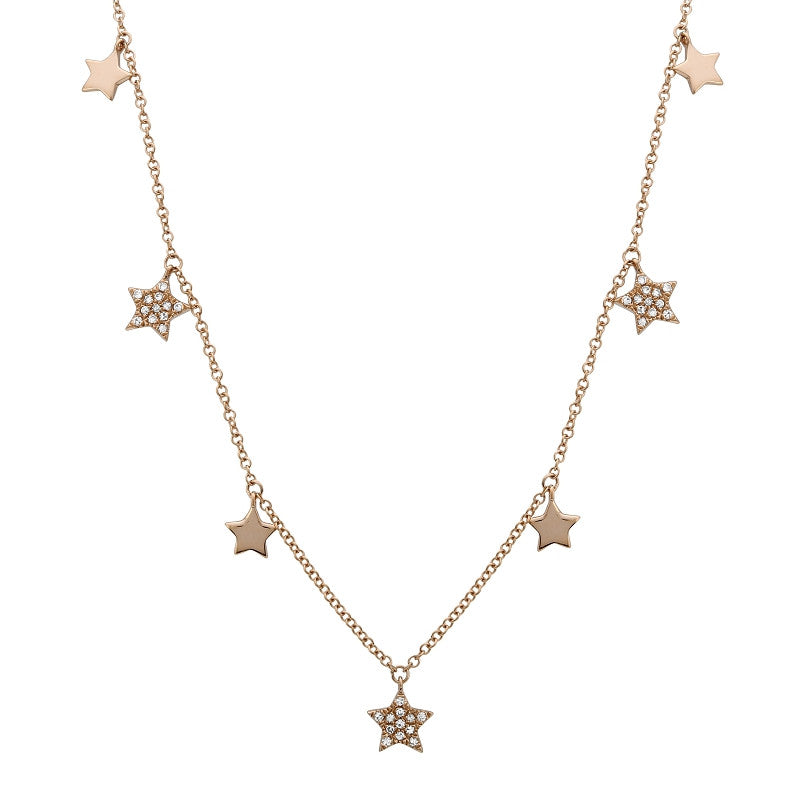 16 in. Falling Stars Necklace