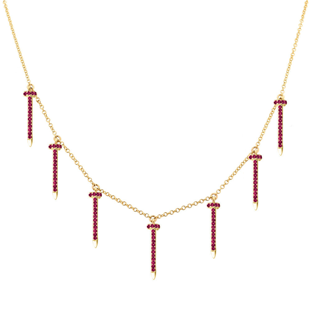 Nailed (Rubies) Necklace